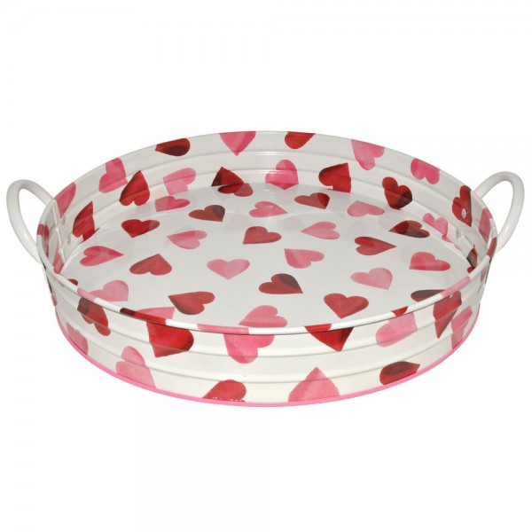 Emma Bridgewater Pink Hearts Steel Tray
